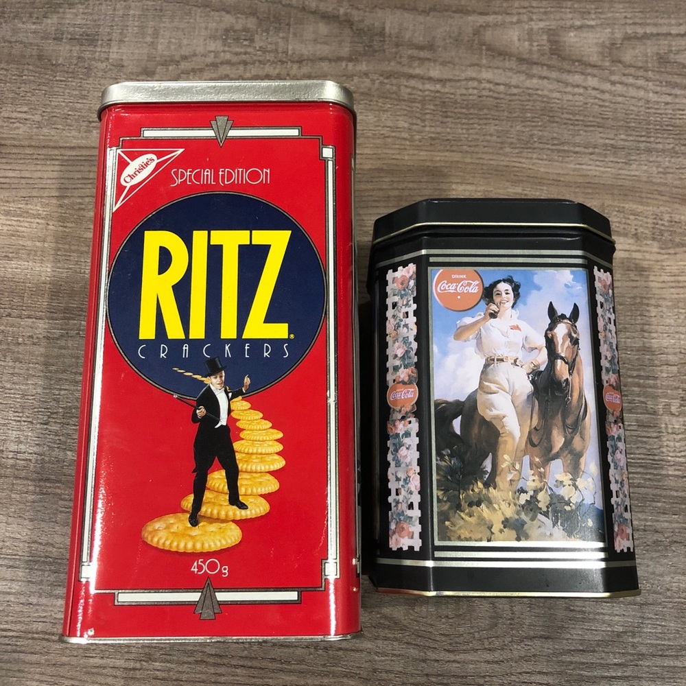 2 Vintage Tins